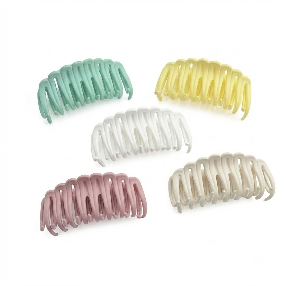 1 5PCS Colorful Summer Shark Hair Claws - Image 1
