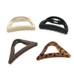 4PCS Frosted Mixed Hair Claw Clips for Women