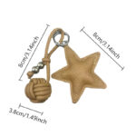 1PCS Star knot key chain personalized dual-element design simple advanced package hanging/key dual-use niche all-match accessories gift-giving best choice - Image 12