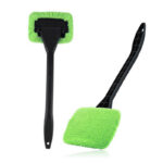 1PCS Multi-scenario cleaning brush - suitable for car interiors, home gaps. Made of green plush fabric with strong adhesion. Long handle can reach hard-to-reach areas. One brush can handle multiple cleaning scenarios. Practical and efficient!
