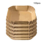 100PCS Non-stick air fryer pad - Oil-resistant and heat-resistant, a must-have kitchen item - Image 9