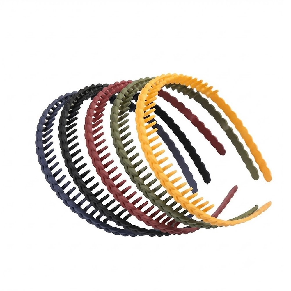 2 5PCS Non-Slip Toothed Hair Bands for Women - Image 1