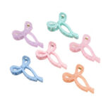 6PCS Belted hairpin in the shape of a bowtie