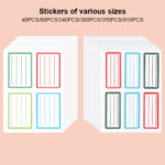 40/60PCS Label stickers, ideal for kitchen organization, meal prep, and container labeling—easy-to-write surface makes them perfect for organizing your fridge and pantry. - Image 4