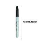1PCS 12-Pack Black Permanent Markers - Quick-Drying Ink, Smudge-Proof, Plastic - Ideal for Office and School Supplies, Home Office Essentials, and Educational Use - Image 4