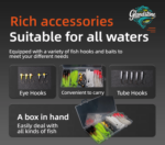 1PCS Fishing set: 3D eye hook imitation squid pipe hook spiral T-tail, professional configuration, helps you easily "catch" old hands, start a new fishing experience - Image 4