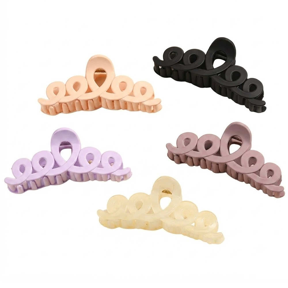 23556 4/5Pcs Matte Non-Slip Hair Clips - Image 1