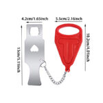 1PCS Portable security door stopper  Household anti-theft door latch  Travel hotel room door locking safety device - Image 9