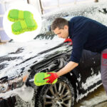 1PCS Ultra-absorbent microfiber sponge for car washing, scratch-free, suitable for cars, trucks, and motorcycles - Image 4
