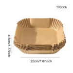 100PCS Non-stick air fryer pad - Oil-resistant and heat-resistant, a must-have kitchen item - Image 10