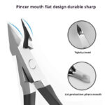1PCS Stainless steel nail clippers, precision manicure and pedicure tools, single piece dead skin remover, multi-functional dead skin trimming pliers - Image 3