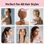 400PCS Sweet multi-functional towel ring, hair band, multi-functional headpiece, women's styling hair accessory, fashionable and simple hair string accessory, a gift for her - Image 5