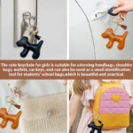 1PCS Cartoon dog pendant, suitable for hanging on bags, car keychains or used as a decorative pendant. - Image 8