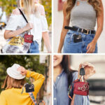 1PCS Mini bag key chain silk scarf strap metal buckle design niche advanced sense hanging accessories - Image 2