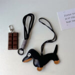 Cool sausage dog pendant, niche design hanging accessories, key chain accessories - Image 5
