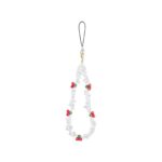 1PCS Cherry Macadam mobile phone chain for girls fresh niche design hanging ornaments all-match key accessories for wearing & digital devices - Image 8
