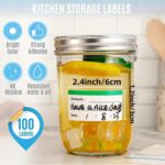 100PCS Removable waterproof label stickers, designed for frozen food - highly suitable for organizing addresses, offices and households, storage boxes, moving, folders - Image 6