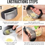 1PCS Stainless steel garlic press, manual garlic press - Image 4