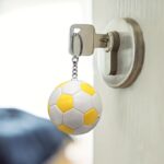 6 PCS/2 PCS Optional sports key chain set-football/basketball/volleyball/Rugby/tennis/racing pendant, suitable for bags and wallets, durable alloy accessories, suitable for fans (black/Silver) - Image 7