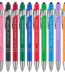 Multicolor metal click ballpoint pens with funny nurse inspirational quotes, built-in stylus tip for touchscreen use, bulk gift set for nursing staff