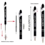 A set of 10 multi-color inspirational ballpoint pens in various colors - Image 7