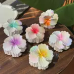 6Pcs Gradient Flower Shark Hair Clips - Image 3