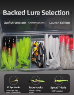 1PCS Fishing set: 3D eye hook imitation squid pipe hook spiral T-tail, professional configuration, helps you easily "catch" old hands, start a new fishing experience