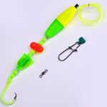 1PCS Luminous rotating fishing hook set: fluorescent design with ring beads, flexible adjustment of Hook spacing, strong penetration to lock the fish, fishing efficiency directly full! - Image 8