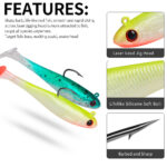 1PCS Simulation silicone Soft Bait: soft material Realistic Fish body design, specializing in big fish, fish lure tool - Image 9