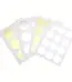 Blank round gear-edge self-adhesive seal sticker sheets for packaging, gift sealing and DIY handmade projects