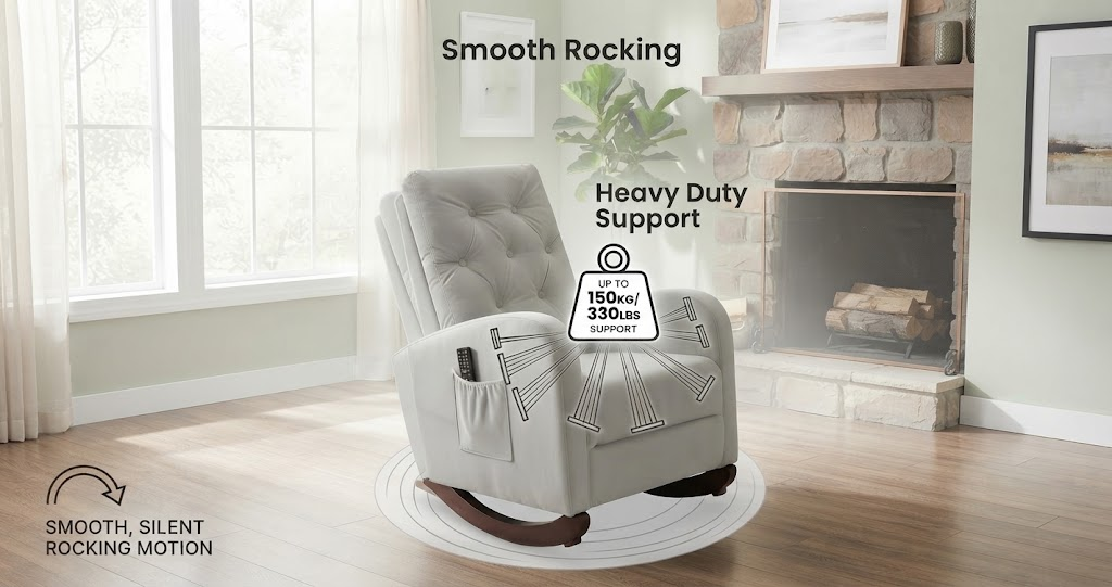 Warm and cozy living room accent chair setup