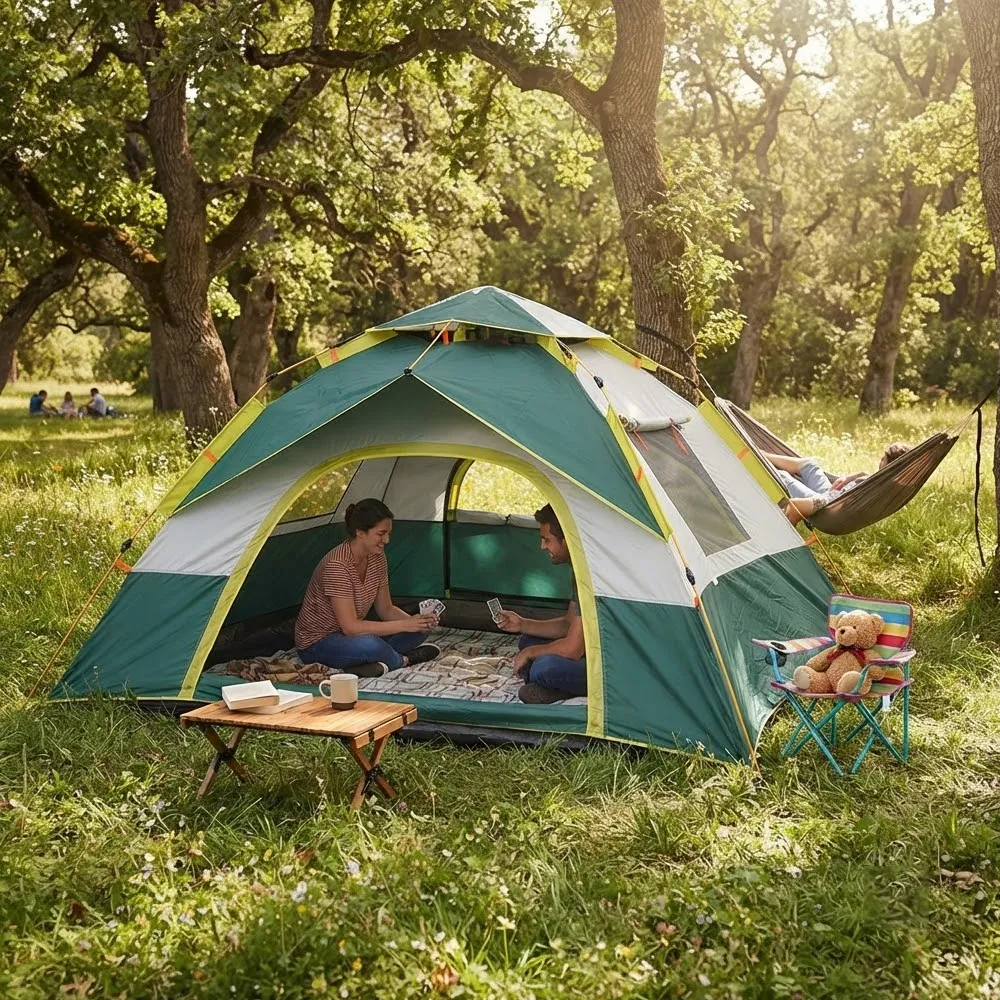 Instant 3-4P Pop-Up Tent Waterproof Camping