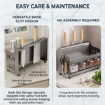 Multifunctional Kitchen Spice Rack with Knife Holder - Image 8