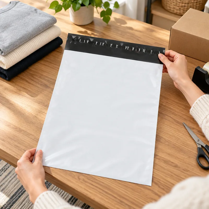 Lifestyle context: Which poly mailers should you buy for shipping clothes? in everyday use