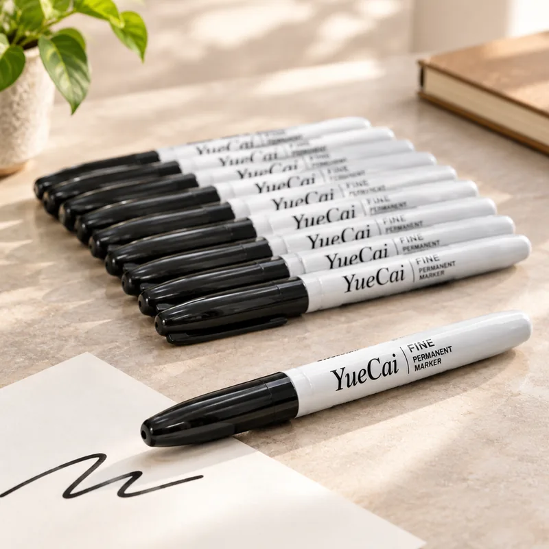 Material & build quality benchmark: Best 12-Pack Pick: YueCat Black Fine Point Permanent Markers