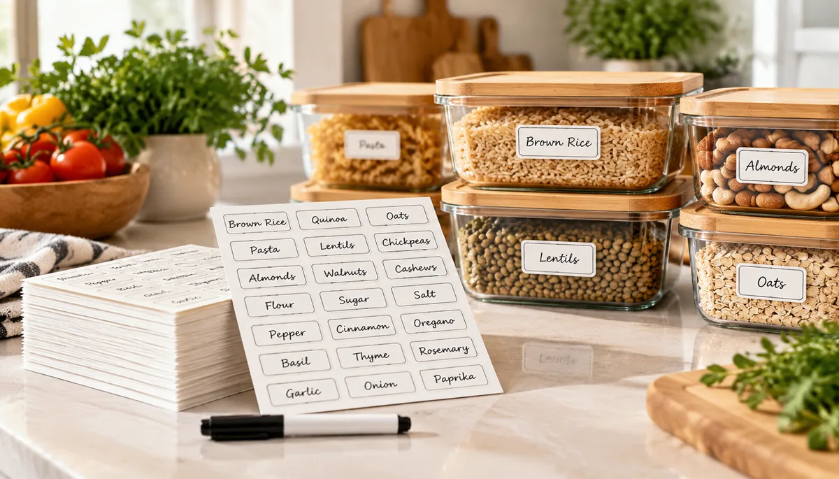 pantry labels for meal prep