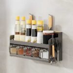 Seasoning Holder with Knife Slot & Tool Hooks - Image 2